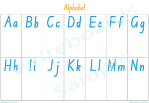 QLD Modern Cursive Alphabet Busy Book Pages for Kindergarten and Childcare