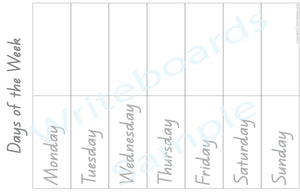 QLD Modern Cursive Days of the Week Busy Book Flashcards for Kindergarten & Childcare