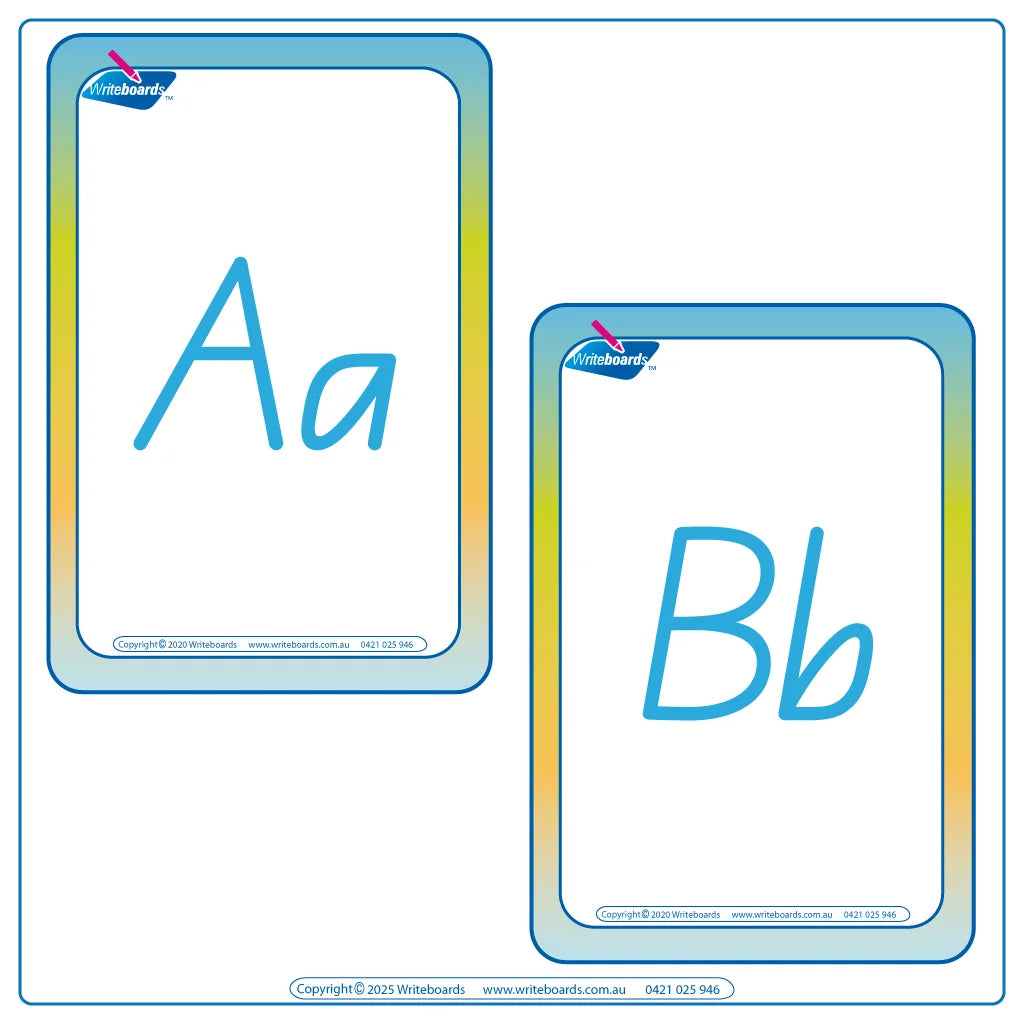 QLD Modern Cursive Font Alphabet Busy Book for Teachers includes Alphabet Flashcards