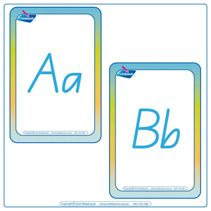 QLD Modern Cursive Font Alphabet Busy Book for Teachers includes Alphabet Flashcards