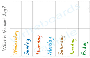 QLD Modern Cursive Font Days of the Week Busy Book Pages for Kindergarten & Childcare