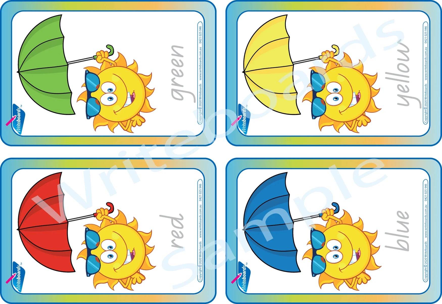 QLD Modern Cursive Colour Flashcards for Teachers and Educators of children aged 3+