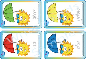 QLD Modern Cursive Colour Flashcards for Teachers and Educators of children aged 3+