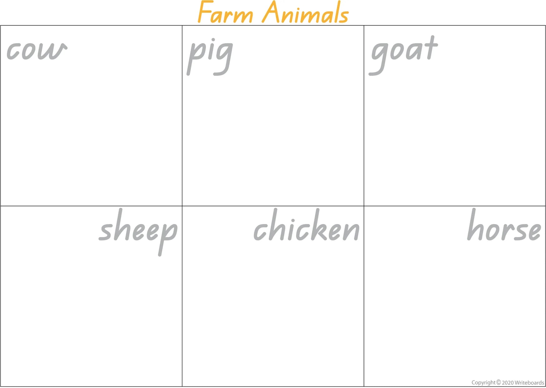 QLD Modern Cursive Font Farm Animal Busy Book pages for Educators and kids Aged 3+