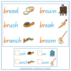 Teach consonant blends with QLD Modern Cursive Font worksheets and flashcards, QLD Teachers Resources