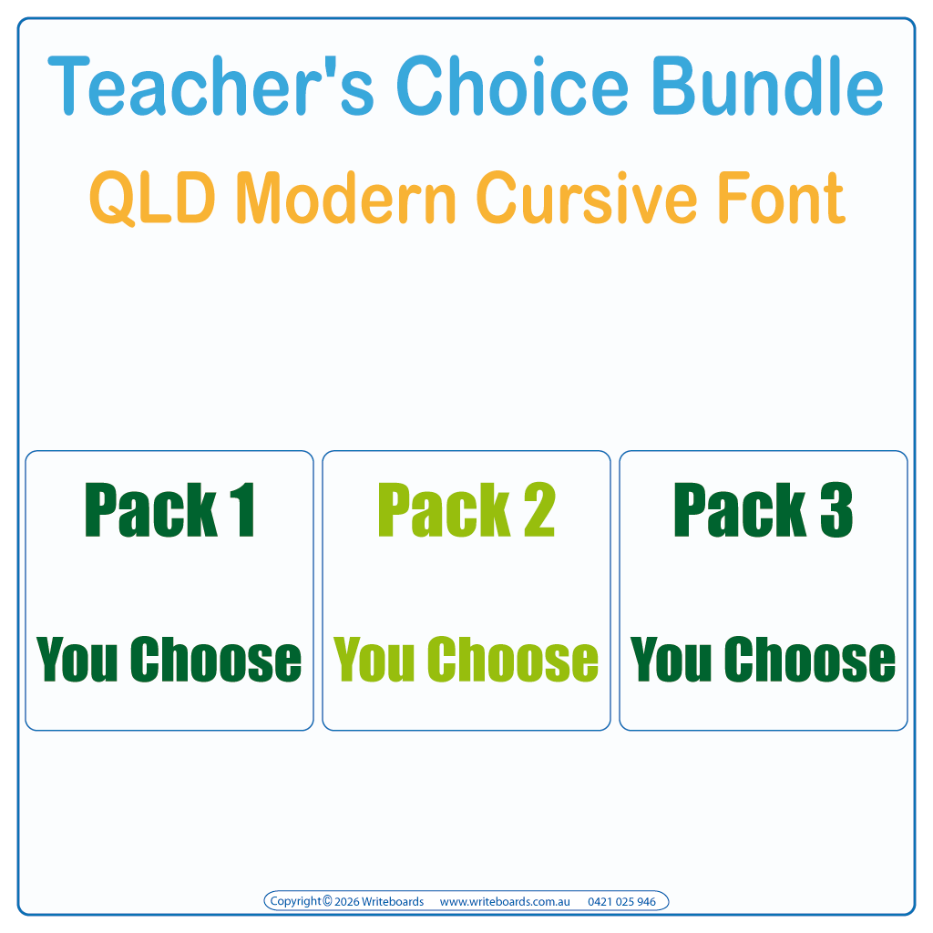 QLD Modern Cursive Teachers Choice Bundle - Worksheets and Resources for Teachers