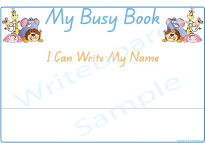 QLD Modern Cursive Student Name Busy Book, QLD Name Busy Books