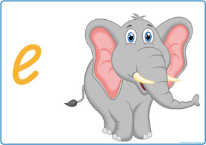 QLD Modern Cursive Alphabet Phonics posters for Childcare and Kindy with letter sounds and picture cues