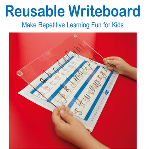 Australian made Writeboard for OTs tutors and therapists to support skill building and learning