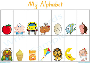 SA Modern Cursive Alphabet Busy Books pages for Childcare and Preschool, SA Alphabet Quiet Book