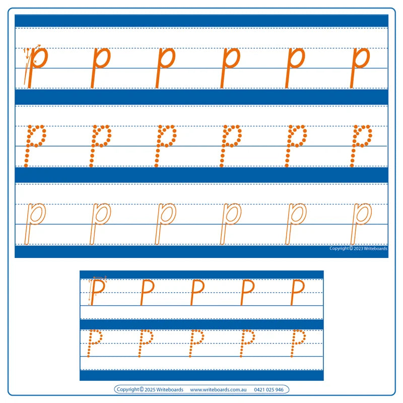 SA Modern Font Advanced School Kit includes Alphabet & Number Handwriting Practice Sheets