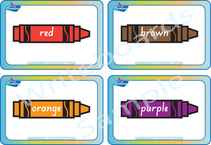 SA Modern Cursive Font Colours Busy Book Flashcards for Childcare and Preschool, SA Colour Quiet Book