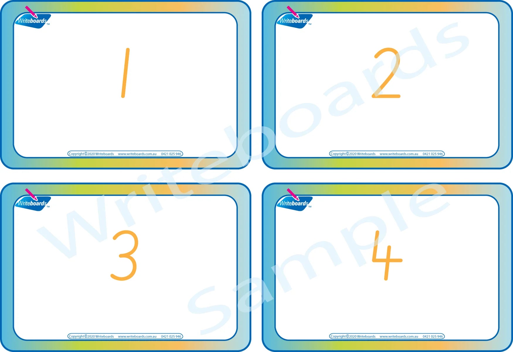 SA Modern Cursive Counting Busy Book Flashcards for Childcare ...