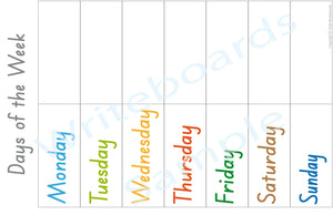 SA Modern Cursive Days of the Week Busy Book Pages for Childcare & Preschool 3+