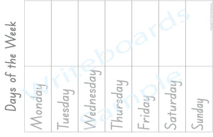 SA Modern Cursive Font Days of the Week Busy Book pages for Childcare & Preschool