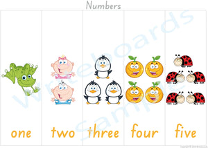SA Modern Cursive  Number Busy Book pages for Childcare and Preschool, SA Numbers Quiet Book