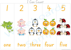 SA Modern Cursive Font Number Busy Book Poster for Childcare and Preschool, SA Numbers Quiet Book