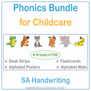 SA Modern Cursive Phonics Bundle | Childcare & Kindergarten - Writeboards