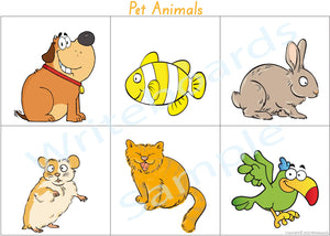 SA Modern Cursive Font Pet Animal Busy Book pages for Childcare & Preschool, SA Quiet Books 