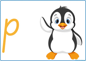 SA Modern Cursive Alphabet Phonics posters for Kindergarten with letter sounds and picture cues