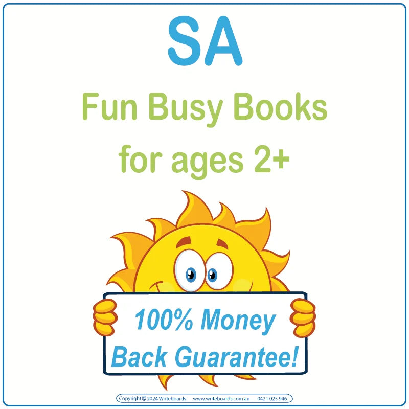 Fun Aussie Busy Books for SA Kids aged 2+