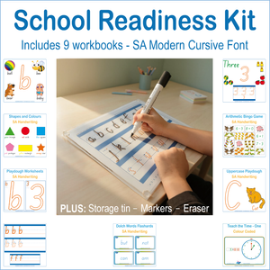 SA School Readiness Kit for pre-school handwriting - letters and numbers and more