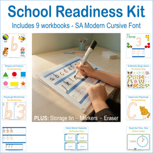 SA School Readiness Kit for pre-school handwriting - letters and numbers and more
