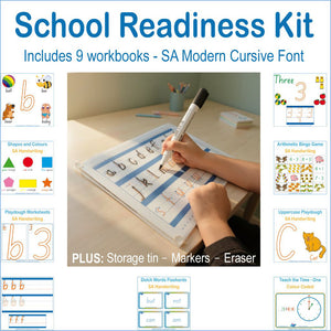 SA School Readiness Kit for pre-school handwriting - letters and numbers and more