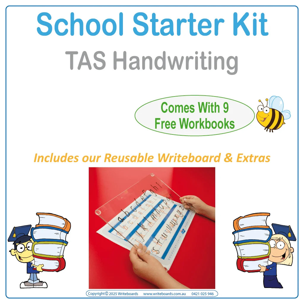 TAS handwriting school starter pack helps children learn writing skills and build confidence early
