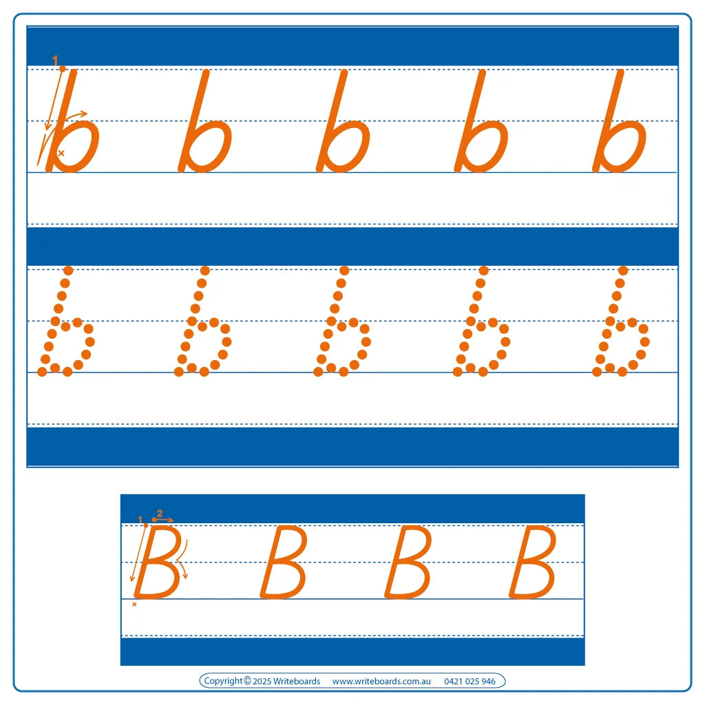 Help Your Childs Handwriting with TAS Modern Cursive Alphabet and Number Tracing Worksheets for Prep