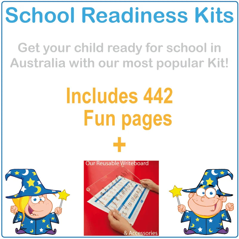 School Readiness Kits for Kindergarten - Prep - Reception and Pre-primary, School Readiness for Aussie Kids