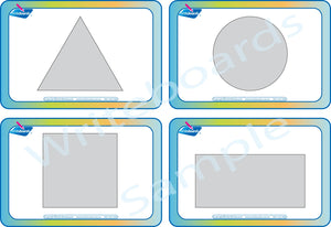 VIC Modern Cursive Font Shape & Colour Busy Book for Flashcards for Teachers Ages 3+