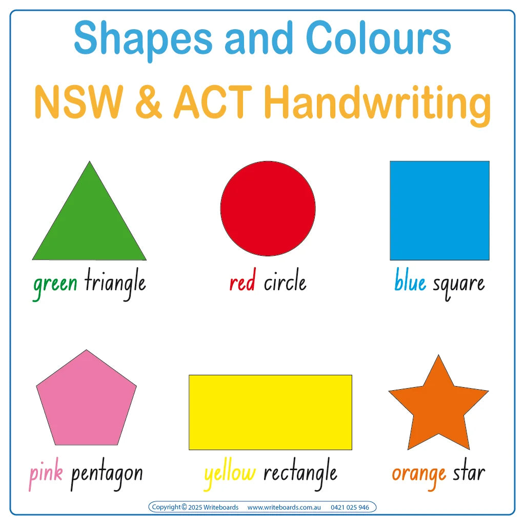 NSW & ACT Shape and Colour Worksheets includes bingo - dot-to-dot - and colour matching 