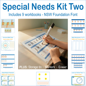 NSW Foundation Font Special Needs School Kit Two for for further sensory learning support