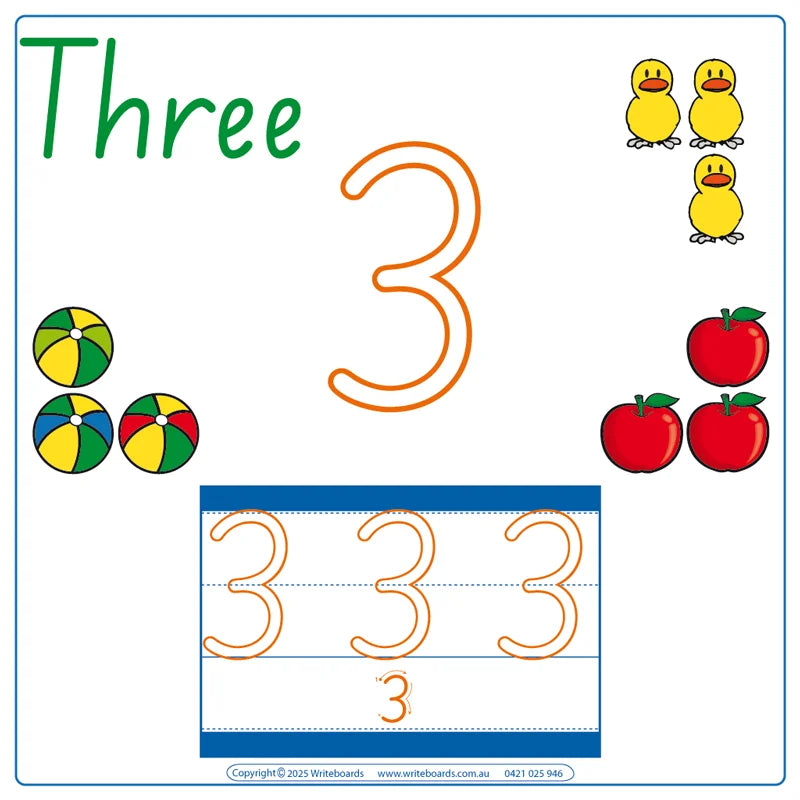 SA Modern Cursive Font Special Needs Kit 1 includes Beginner Number Worksheets and Flashcards