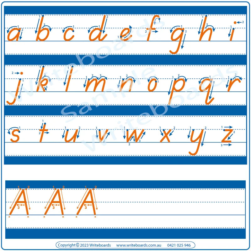 TAS Alphabet & Number Worksheets with Directional Arrows come Free in our Advanced School Kit