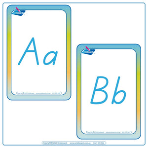 TAS Modern Cursive Alphabet Busy Book Flashcards for Childcare & Preschool for children aged 3+