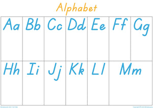 TAS Modern Cursive Font Alphabet Busy Book Pagess for Childcare & Preschool for children aged 3+