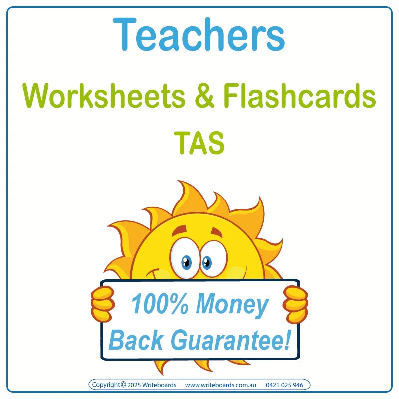 TAS Modern Cursive Font Worksheets & Flashcards for Teachers in TAS