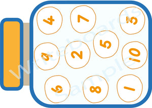 TAS Modern Cursive Font Cookie Counting Busy Book pages for Childcare & Preschool children aged 3+