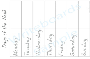TAS Modern Cursive Days of the Week Busy Book
