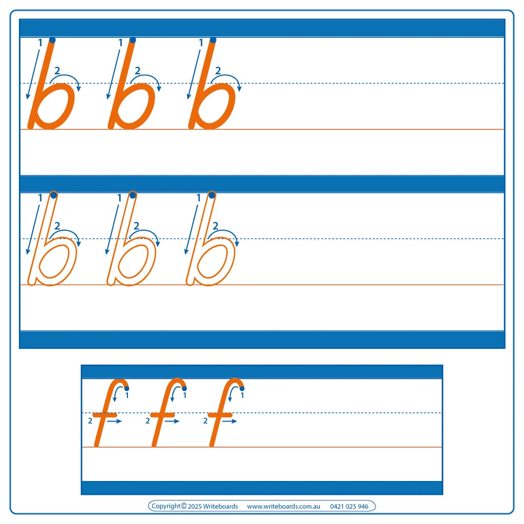 TAS Modern Cursive Font Dotted Third Alphabet Tracing Worksheets with Directions for Occupational Therapists and Tutors