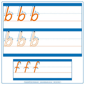 TAS Modern Cursive Font Dotted Third Alphabet Tracing Worksheets with Directions for Occupational Therapists and Tutors