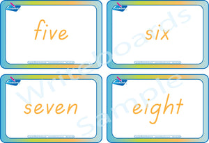 TAS Modern Cursive Font Number Flashcards for Teachers and Educators plus kids aged 3+