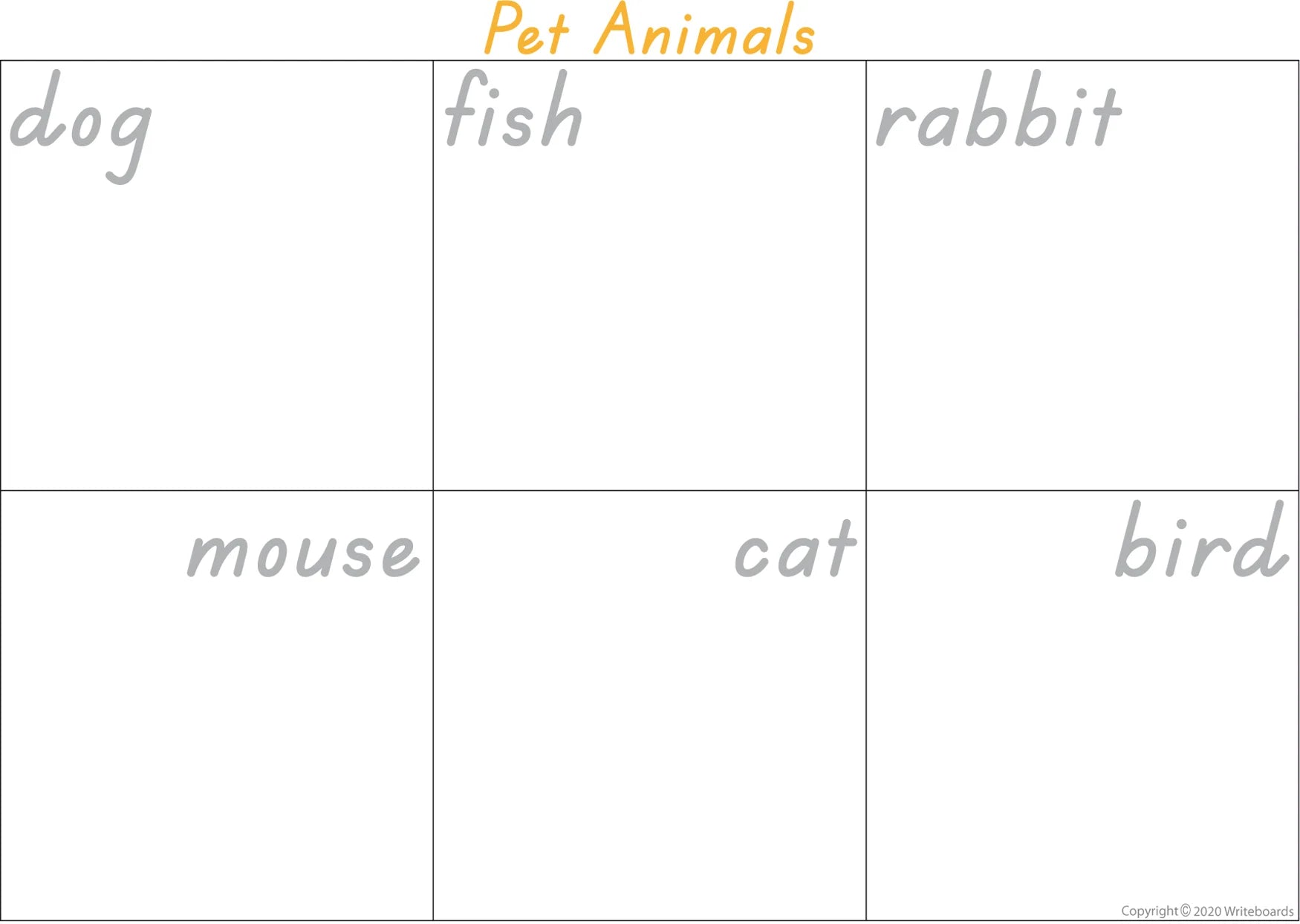 TAS Modern Cursive Font Pet Animal Busy Book Pages for Teachers and Educators