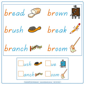 Teach Your Childcare Students about Phonic Blends using Colourful Worksheets using TAS Modern Cursive Font 
