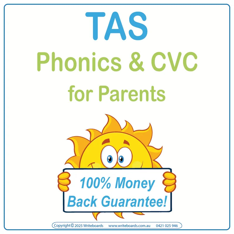 TAS Modern Cursive Font Phonics and CVC Resources for TAS Kids Aged 3+