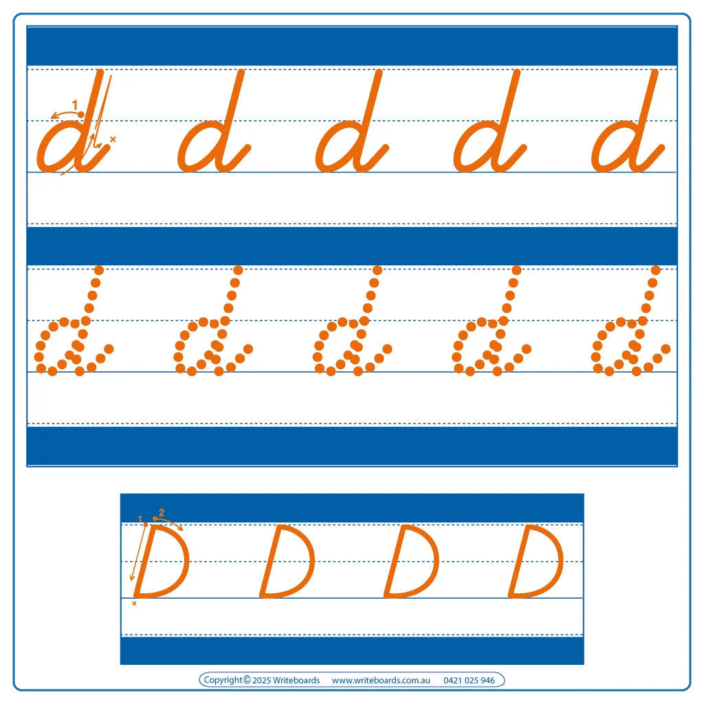 TAS Modern Cursive School Readiness Alphabet & Number Tracing Worksheets with Directions for Prep Educators