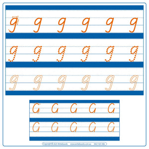 Download TAS Modern Cursive Font Alphabet & Number Worksheets for Teachers - includes 62 guided pages