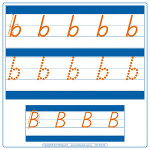 TAS Modern Cursive Font Worksheets & Flashcards are Included in our Advanced Special Needs Kit